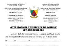 Pièces à fournir pour l’établissement de l’acte de décès au delà de 6 mois